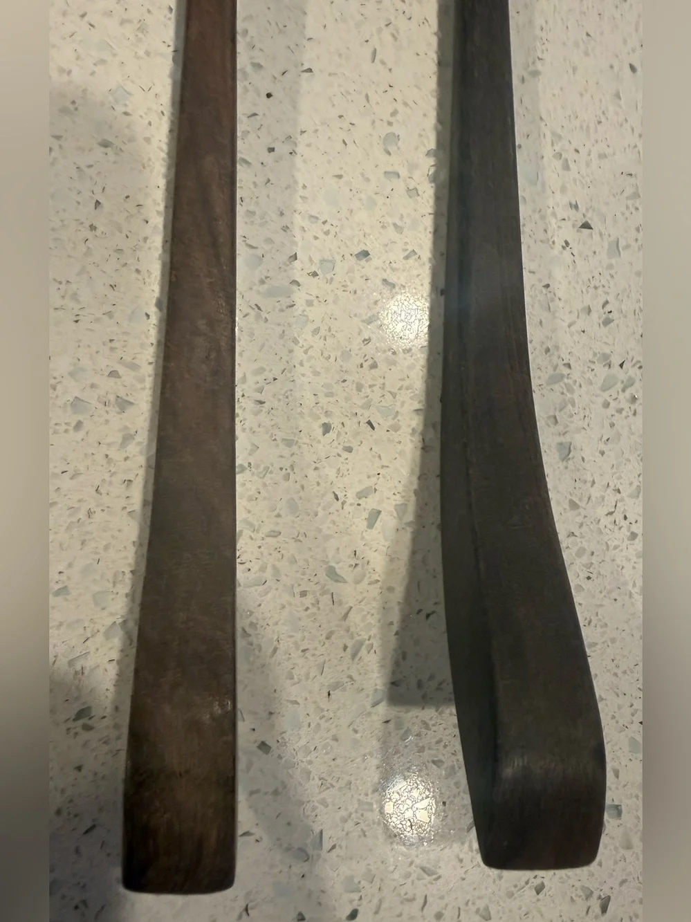 Vintage Mexican Sterling Silver 925 & Wood Salad Serving Set 11” Eagle Mark